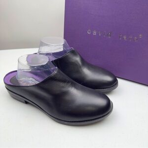 LIKE-NEW David Tate Sz 10.5W Women’s Margo Slip-on Mule Black Leather